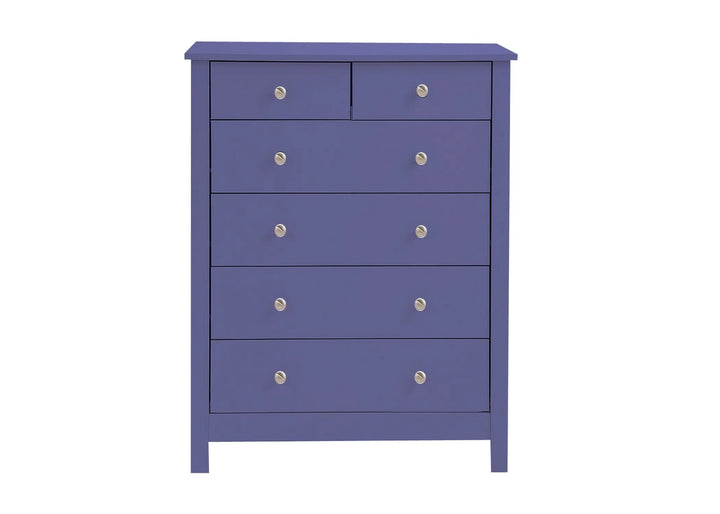 Translation missing: en.Mango Wood Ania Chest of 6 Drawers Storage Cabinet for Living Room | Wooden Sideboard | White Finish 