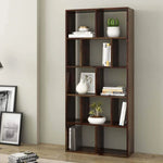 Lizzie Sheesham Wood Asymmetrical Cube Home Office Bookcase 