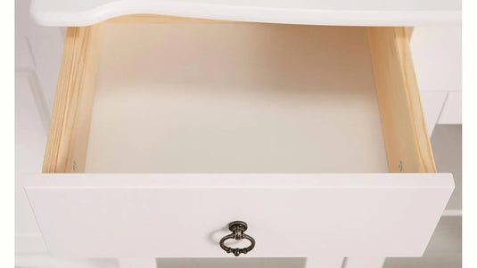 Translation missing: en.APRODZ Soild Wood Teresina Sideboard Storage Cabinet with Drawer for Living Room | White Finish