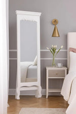 Mango Wood Home Decorative Thalo Standing Long Mirror for Living Room, Bedroom, Hotels 