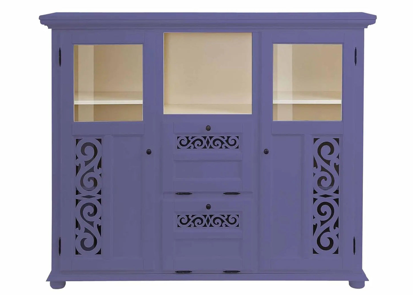 Soild Wood Fora Sideboard Storage Cabinet for Living Room | Siberian IRIS Finish 