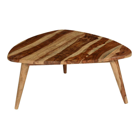 Sheesham Wood Lboriwo Stylish Coffee Table for Living Room | Center Table for Home | Brown Finish
