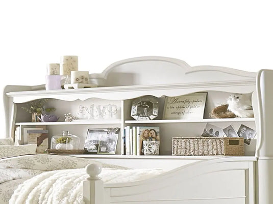 Translation missing: en.APRODZ Solid Wood Holroyd Daybed with Trundle Bed &amp; with Bookcase on Headboard for Kids Room