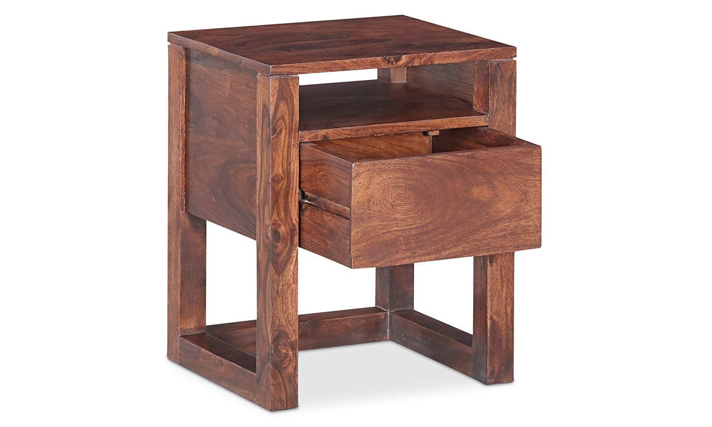 Danao Bedside Table (Light Honey Sheesham)