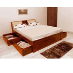 Sheesham Wood Allure Bed with Storage for bedroom 