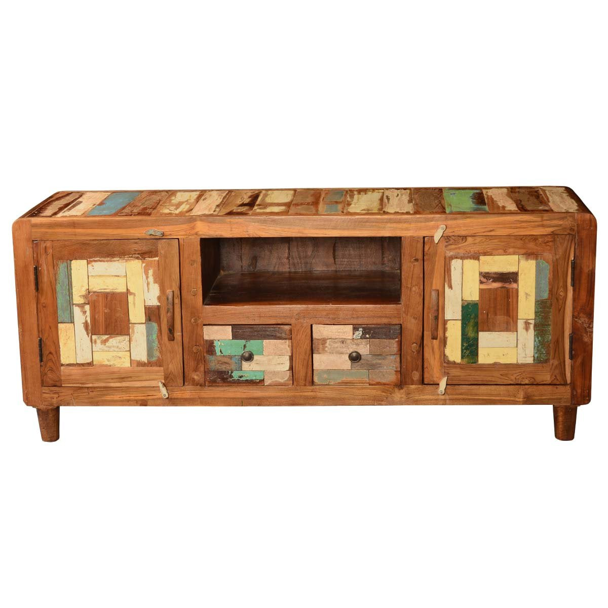 Solid Wood Bari Royal TV Stand Cabinet For Home | TV Unit For Living Room | Multicolor Finish Aprodz