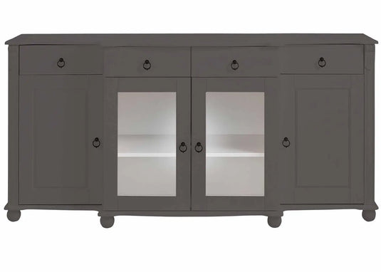 Translation missing: en.Aprodz Soild Wood Teresina Sideboard Storage Cabinet with Drawer for Living Room | Opera Evening Finish