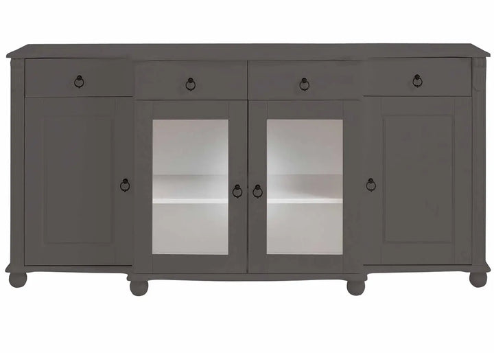 Translation missing: en.Aprodz Soild Wood Teresina Sideboard Storage Cabinet with Drawer for Living Room | Opera Evening Finish