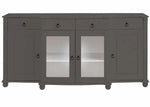 Soild Wood Teresina Sideboard Storage Cabinet with Drawer for Living Room | Opera Evening Finish 