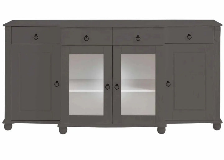 Translation missing: en.Soild Wood Teresina Sideboard Storage Cabinet with Drawer for Living Room | Opera Evening Finish 