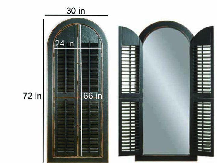 Translation missing: en.Mango Wood Meredi Standing Wall Decorative Mirror Frame| Wooden Mirror 