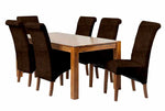 Sheesham Wood Naples 6 Seater Dining Table Set for Home | Dining Furniture | Stunning Rich Finish. 