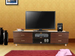 Mango Wood Buen TV Unit with 4 Drawers & Shelf Storage Entertainment Unit Center Console TV Table for Living Room Furniture (Brown) 
