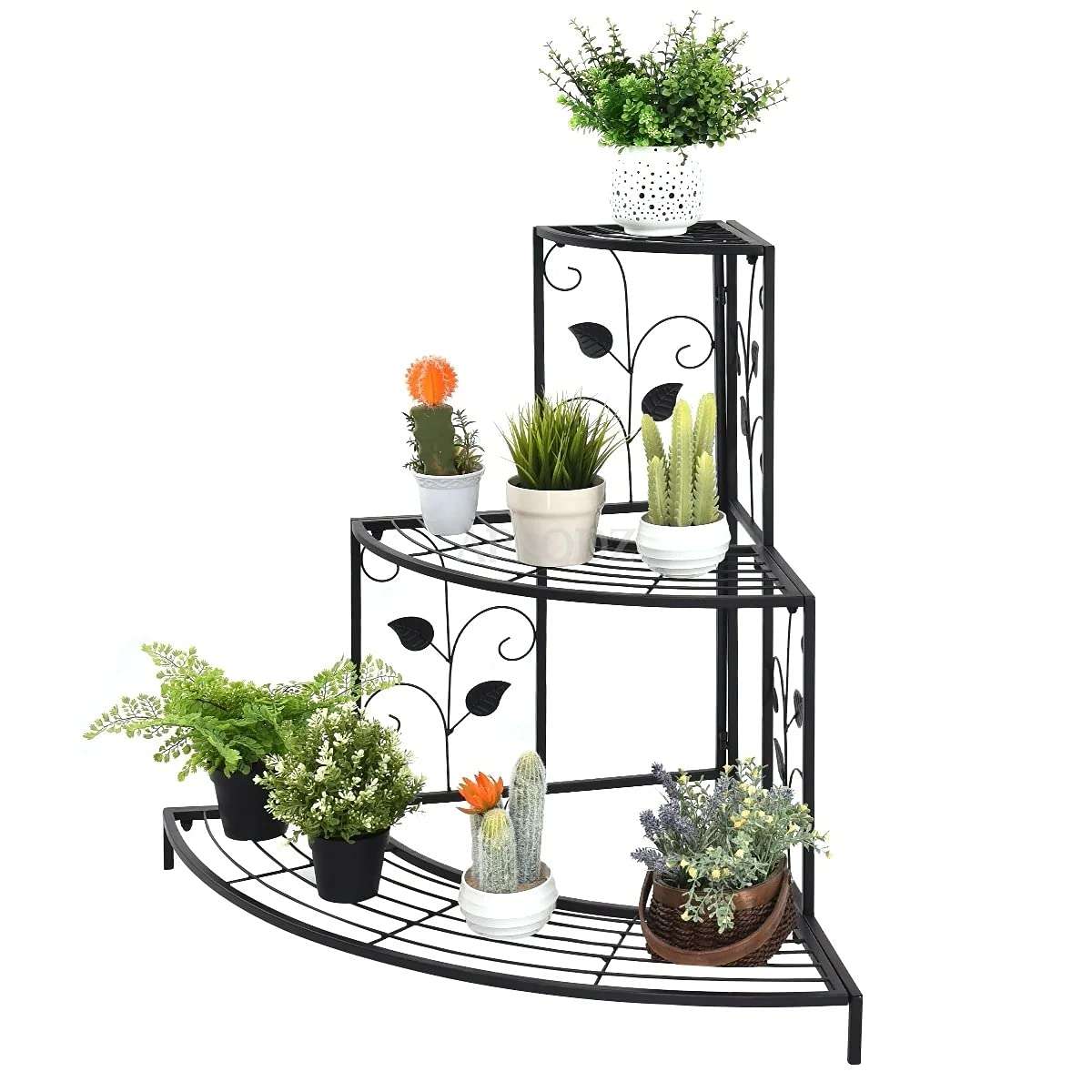 APRODZ Plant Stand/Pot Stand Heavy Duty Iron. Ideal Pot Stands for Plants in Balcony, Home Decor, Indoor and Outdoor Use (PC10)