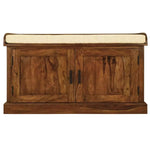 Wooden Multipurpose Cupboard & Shoe Rack Spacious Storage Cabinet with Seating for Home 