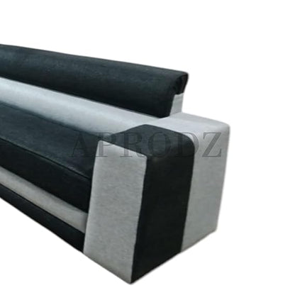 L-Shaped Sectional 6-Seater Sofa with Coffee Table Padded Armrest Perfect Fabric Corner Sofa for Guests Living Room, Drawing Room, Office & Lounge (Grey/Dual Tone) 