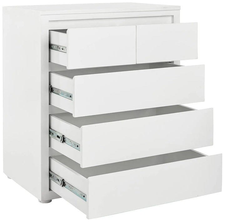Translation missing: en.APRODZ Mango Wood Dublin Chest of 4 Drawers Storage Cabinet for Living Room Furniture (White)
