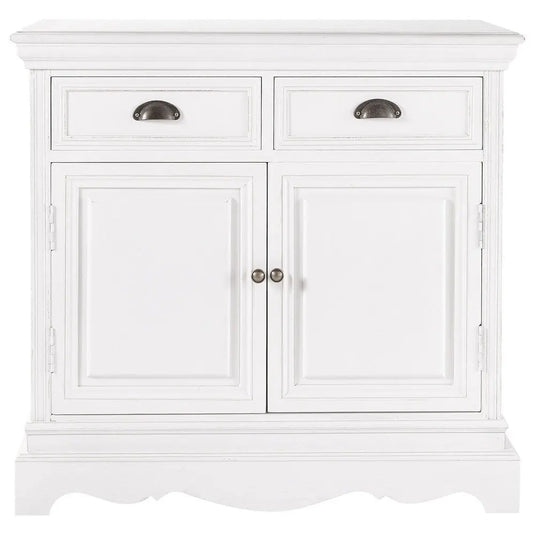 Translation missing: en.APRODZ Mango Wood Brovary Sideboard Storage Cabinet for Living Room | Wooden Cabinet for Kitchen | White Finish