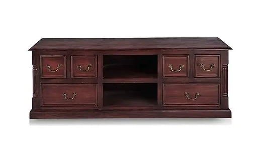 Translation missing: en.Mango Wood Sulla LED TV Stand | Rosewood Finish Entertainment &amp; Storage Unit 