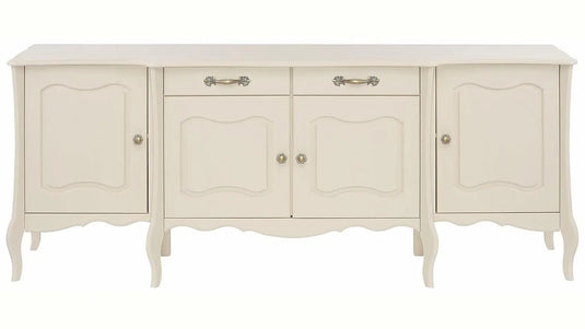 Translation missing: en.APRODZ Mango Wood Rosario Sideboard Storage Cabinet for Living Room | Wooden Cabinet for Home | White Finish