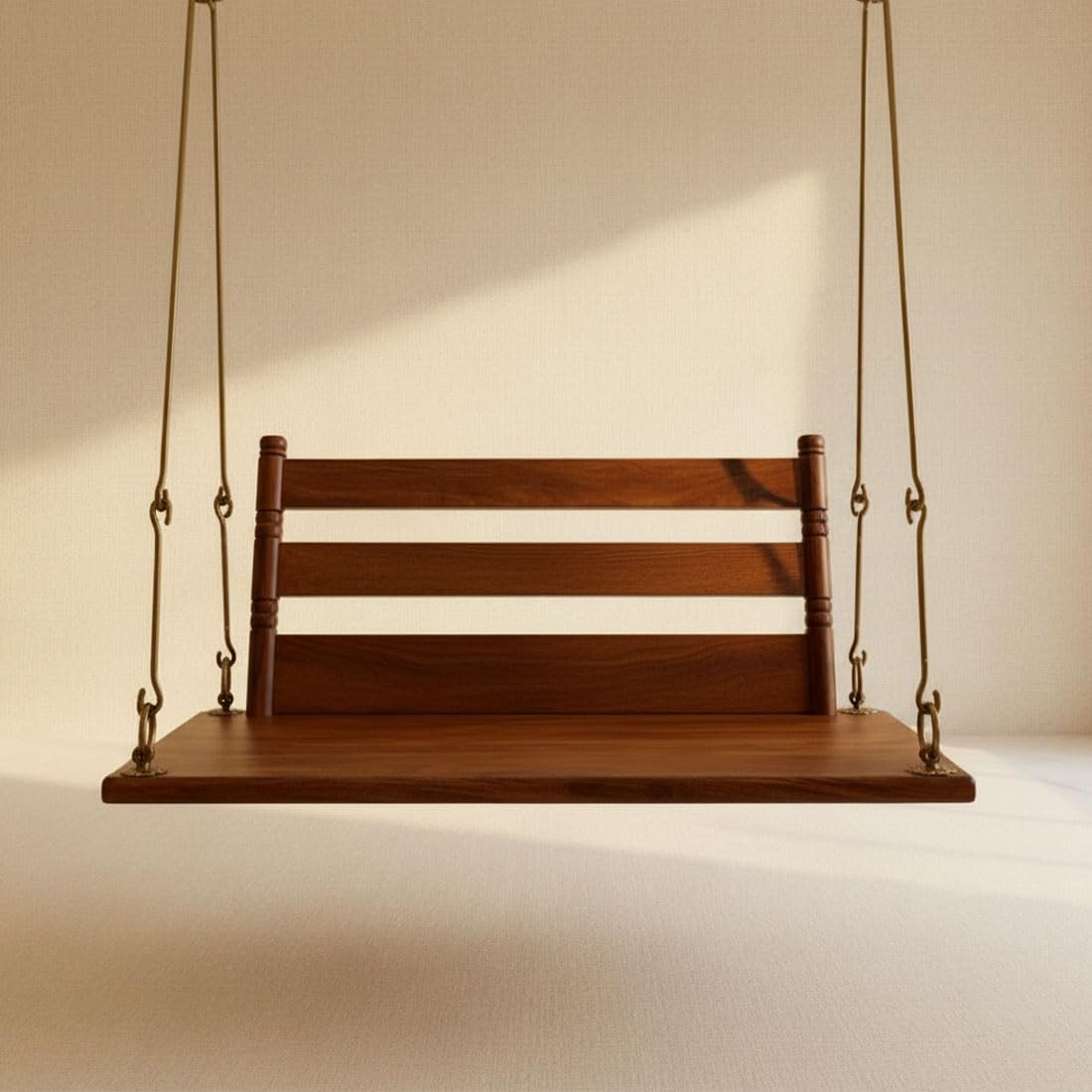 Jhula for Adults for Home 3 Seater Swing Wooden Jhula for Indoor Outdoor & 