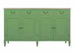 Solid Wood Cancun Storage Sideboard Cabinet with 4 Door and 4 Drawer for Living Room 