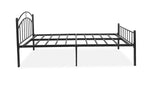 Iron Bed For Bedroom Metal Bed In Black Color, Painted 