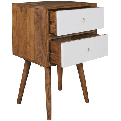Mango Wood Fauna Bedside Table for Home