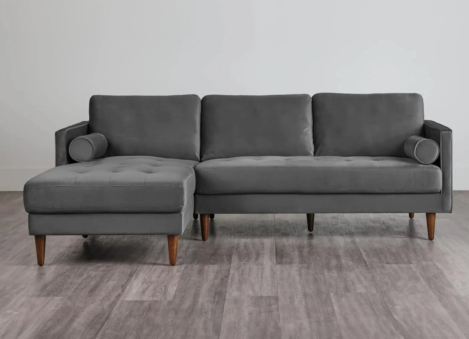 MidCen Wooden 3 Seater Sofa Set with High-Density Comfortable Foam for Home & Living Room (Upholstered- Dark Green Velvet Fabric) 