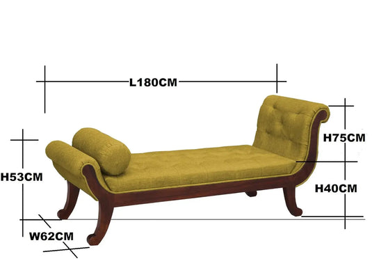 Translation missing: en.Three Seater Upholstery and Sheesham Wood Sofa 