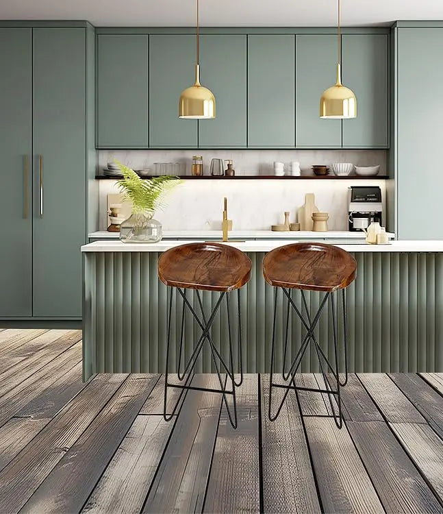 Bar Stool Metal, Leather Cushion Bar Stool, Counter Stool, High Stool, Kithcen Stool for Bar/Home/Kitchen/Room 