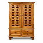 Handcrafted Sheesham Wood Temple with Storage for Pooja Room | Temple for Home | Pooja Mandir 