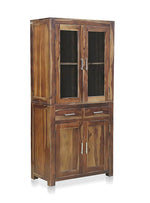 Bookshelf | Sheesham Wood Wooden Storage Organizer | Shelves Bookcase Rustic Durable, Stylish & Compact Design for Home, Office & Living Room | Furniture Organizer Elegant Finish (Brown) 