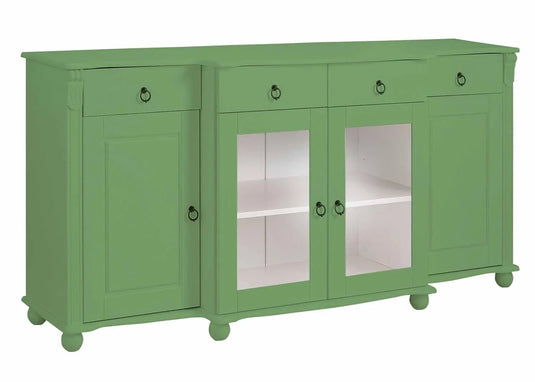 Translation missing: en.APRODZ Soild Wood Teresina Sideboard Storage Cabinet with Drawer for Living Room | Mossy Garden Finish
