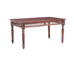 Sheesham Wood Norcross 6 Seater Dining Table Set with Bench for Home | Brown Finish 