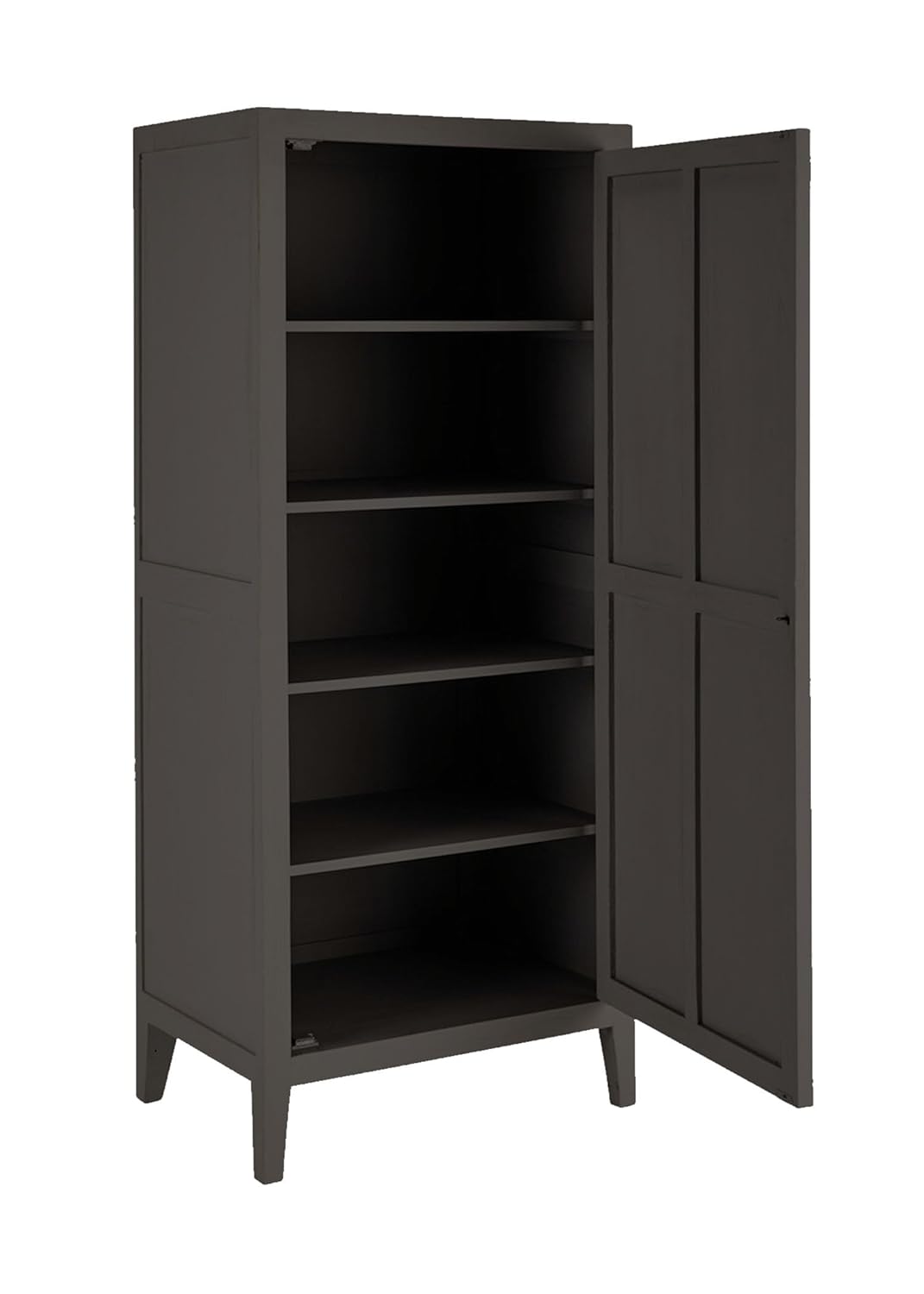 APRODZ Mango Wood Multipurpose Storage Stockholm Wardrobe for Bedroom | 1 Door and 4 Sleeves Almirah | Emperor