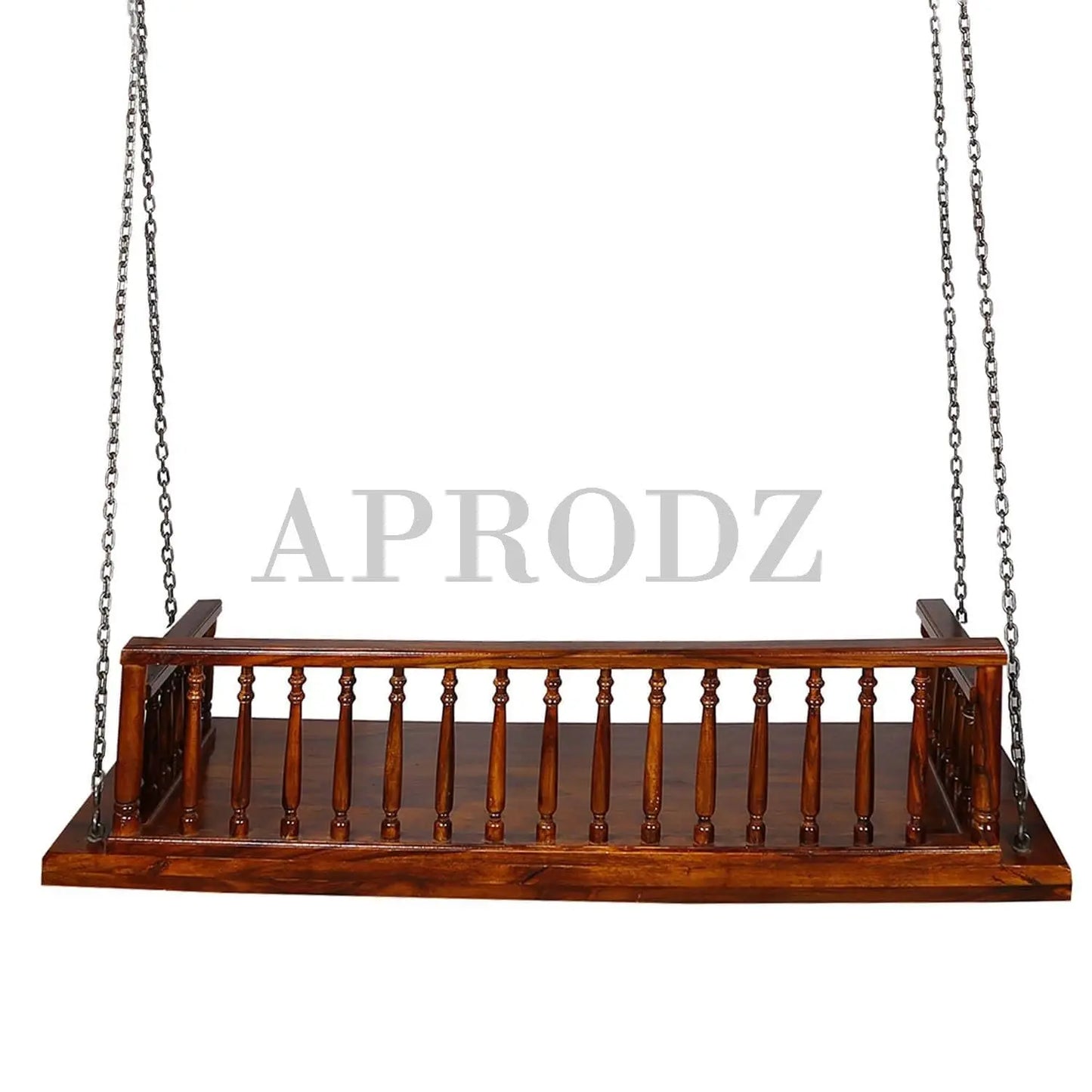 Wooden Swing Jhula for Indoor Outdoor & Balcony | House Swings for Adults (Teak) (DIY) 