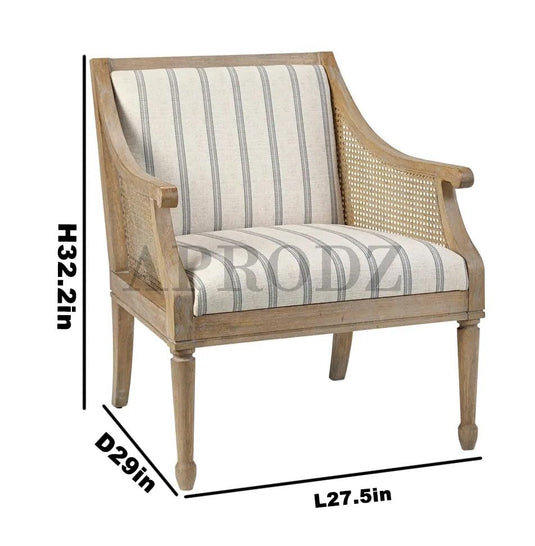 Translation missing: en.Isla Upholstered Living Room Armchair in Cane Work | upholstered living room chair 