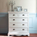 Mango Wood Storage Cabinet Callao Chest of 5 Drawers Furniture for Living Room | Minsk 