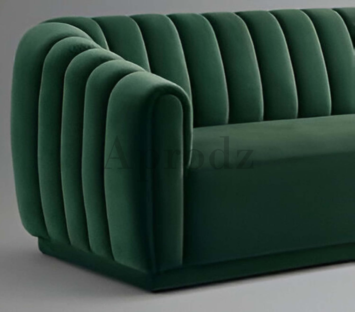 Serene Modern Channel Sofa 3-Seater Couch for Living Room