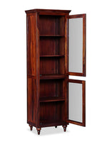 Bookshelf | Sheesham Wood Wooden Storage Organizer | Shelves Bookcase Rustic Durable, Stylish & Compact Design for Home, Office, Living Room | Furniture Organizer Elegant Finish (Honey 3) 