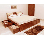 Sheesham Wood Allure Bed with Storage for bedroom 