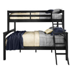 Solid Wood Reese Bunk Bed for Bedroom | Light Grey Finish 