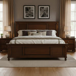 Solid Wood Without Storage Bed Elmore for Bedroom Stylish 