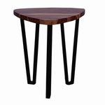 Trikon Sheesham Wood And Metal Side End Table 