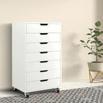 APRODZ Solid Wood Bhesar Drawer Unit on Castors Big Boy for Home | Blue