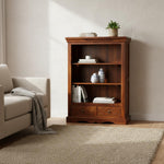 Bookshelf | Sheesham Wood Wooden Storage Organizer | Shelves Bookcase Rustic Durable, Stylish & Compact Design for Home, Office, Living Room | Furniture Organizer Elegant Finish (Honey Oak) | Elegant finish bookcase 