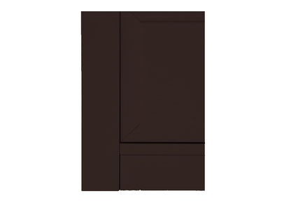 APRODZ Mango Wood Multipurpose Storage Varna 2-Door & 2 Drawer Wardrobe Almirah for Bedroom | Cocoa Brown