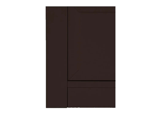 Translation missing: en.APRODZ Mango Wood Multipurpose Storage Varna 2-Door &amp; 2 Drawer Wardrobe Almirah for Bedroom | Cocoa Brown