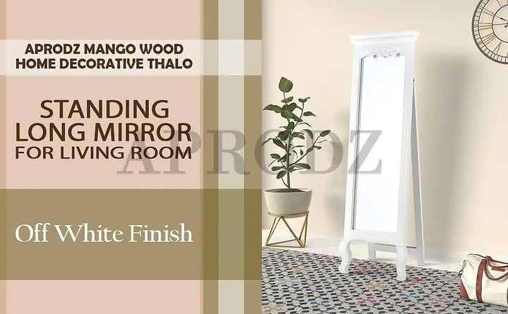 Translation missing: en.Mango Wood Home Decorative Thalo Standing Long Mirror for Living Room, Bedroom, Hotels 